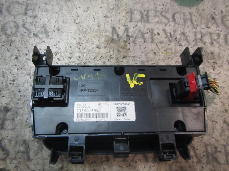 Recambio de mando climatizador para fiat punto (evo) (199) 1.4 16v referencia OEM IAM 735501599 735501599 MB2370002945