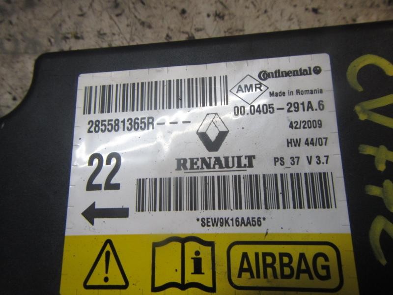 Recambio de centralita airbag para renault megane iii berlina 5 p dynamique referencia OEM IAM 285587590R 285581365R 000405291A6
