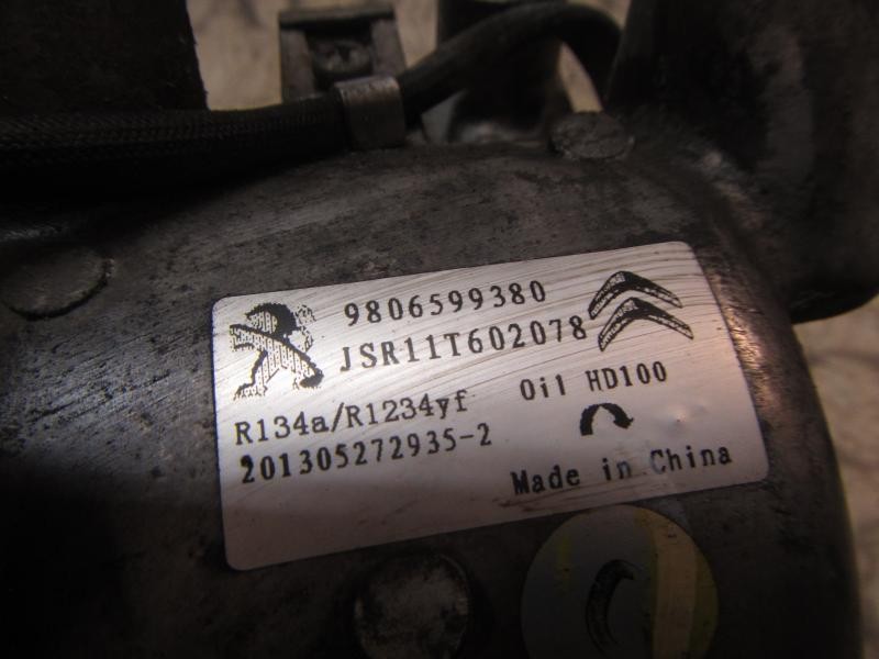 Recambio de compresor aire acondicionado para citroën c-elysée seduction referencia OEM IAM 9806599380  