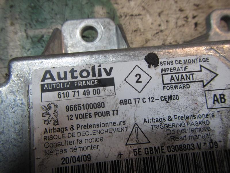 Recambio de centralita airbag para peugeot 308 1.6 hdi fap cat (9hz / dv6ted4) referencia OEM IAM   