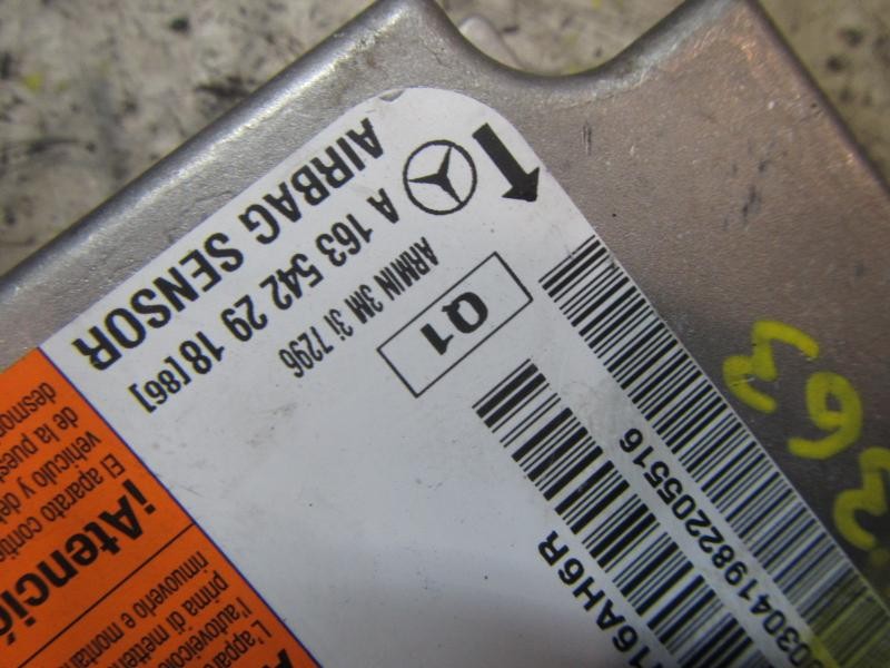 Recambio de centralita airbag para mercedes-benz clase m (w163) 270 cdi (163.113) referencia OEM IAM A1635422218 A1635422918 