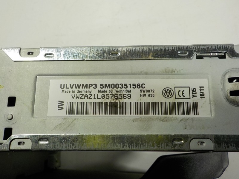 Recambio de sistema audio / radio cd para volkswagen polo (6r1) 1.2 12v referencia OEM IAM 5M0057156CX 5M0035156C 