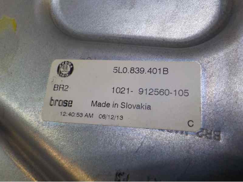 Recambio de elevalunas trasero izquierdo para skoda yeti elegance 4x4 referencia OEM IAM 5L0839461A 5L0839401B 