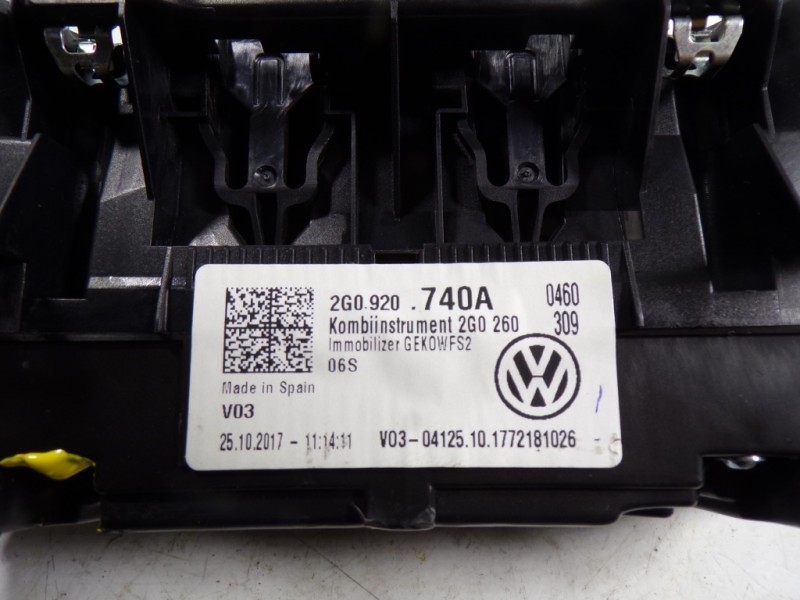 Recambio de cuadro instrumentos para volkswagen polo 1.0 tsi referencia OEM IAM 2G0920740A 2G0920740A A2C11336300