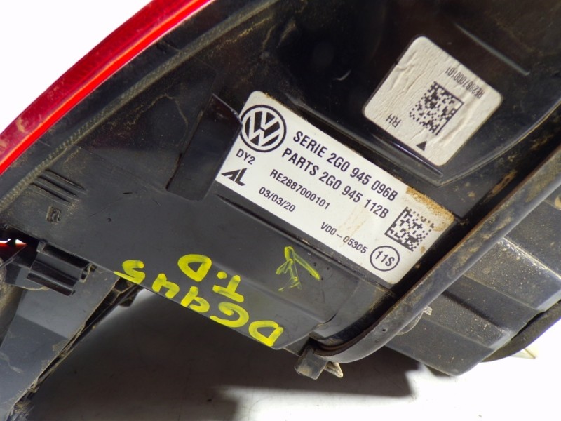 Recambio de piloto trasero derecho para volkswagen polo 1.0 tsi referencia OEM IAM 2G0945096B 2G0945096B 