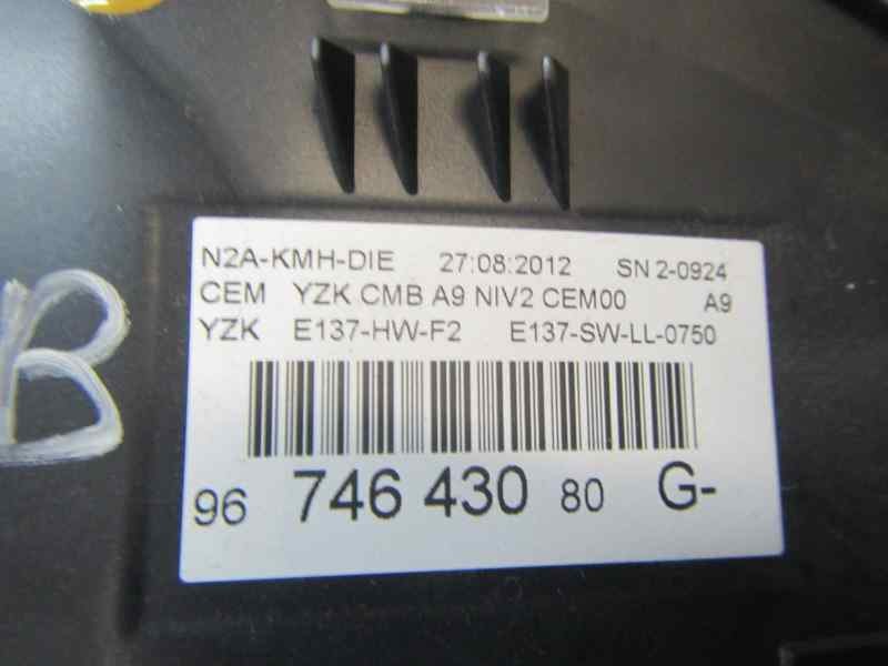 Recambio de cuadro instrumentos para peugeot 208 1.4 hdi fap referencia OEM IAM 9674643080 9674643080 