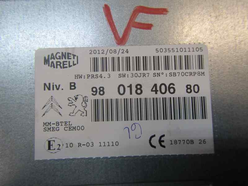 Recambio de sistema audio / radio cd para peugeot 208 1.4 hdi fap referencia OEM IAM 1608758780 9801840680 