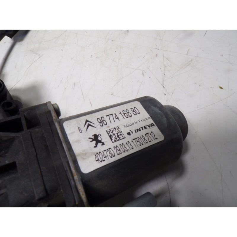 Recambio de elevalunas delantero derecho para citroën c-elysée 1.6 hdi fap referencia OEM IAM 9674412380 9674412380 