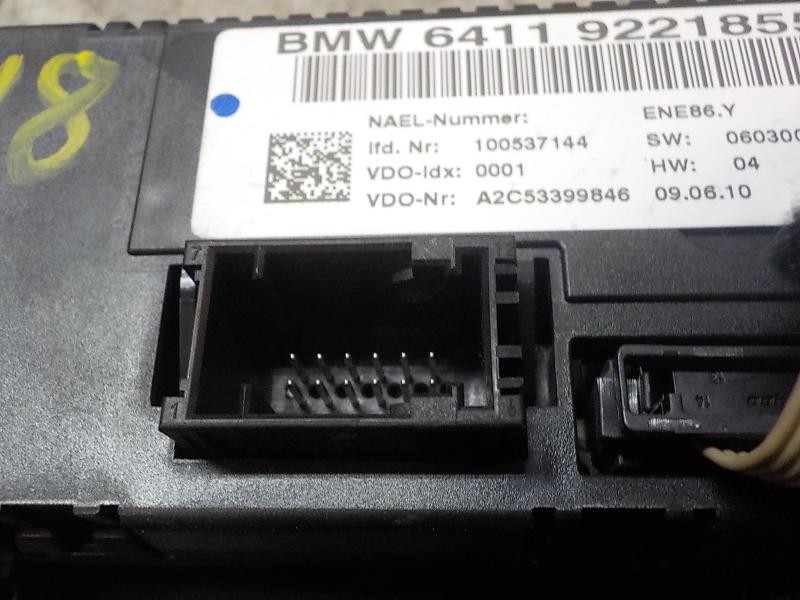 Recambio de mando climatizador para bmw serie 3 coupe (e92) 320d referencia OEM IAM 64119292267 64119221853 