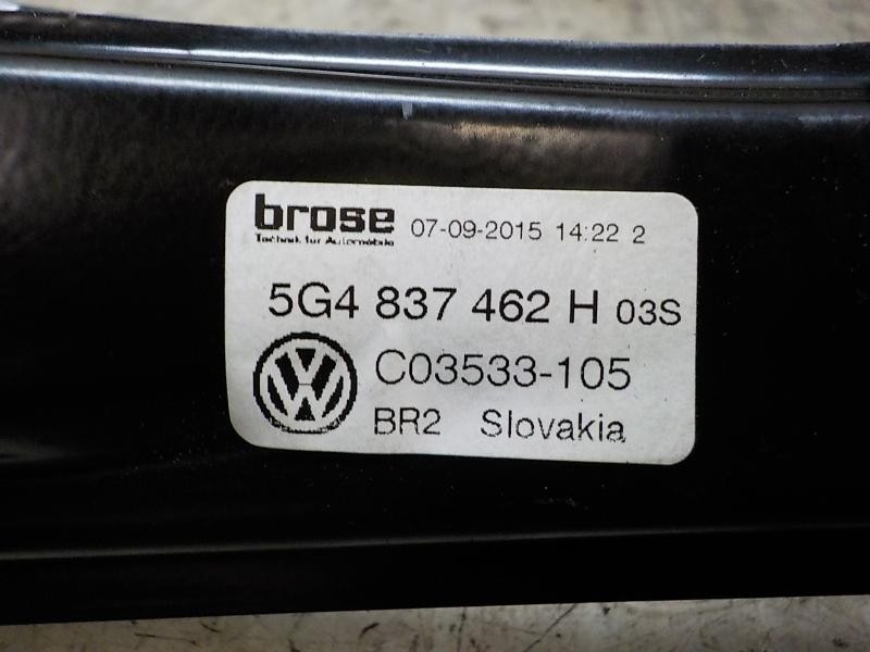Recambio de elevalunas delantero derecho para volkswagen golf vii lim. business bluemotion tech. referencia OEM IAM 5G4837462H  