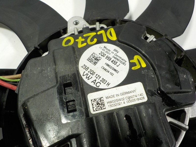 Recambio de electroventilador para seat ibiza (kj1) fr referencia OEM IAM 2Q0121203H 2Q0959455J 