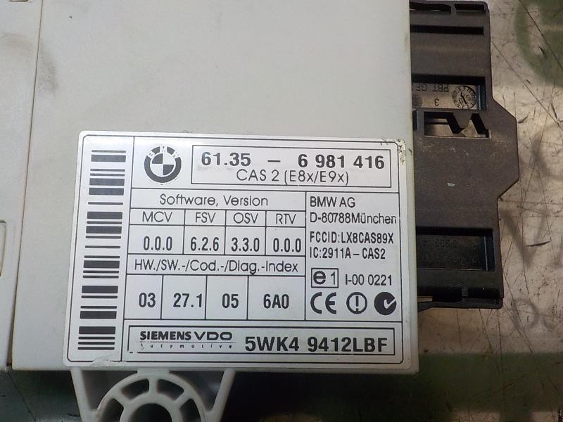 Recambio de modulo electronico para bmw serie 1 berlina (e81/e87) 118d referencia OEM IAM 61359395657 61356981416 5WK49412LBF