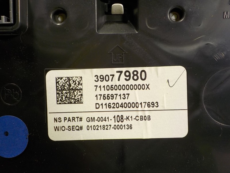 Recambio de cuadro instrumentos para opel astra k lim. 5türig 1.6 cdti dpf referencia OEM IAM 39077980 39077980 