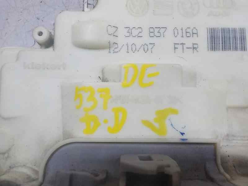 Recambio de cerradura puerta delantera derecha para volkswagen tiguan (5n1) 2.0 tdi referencia OEM IAM 3C2837016A CZ3C2837016A 