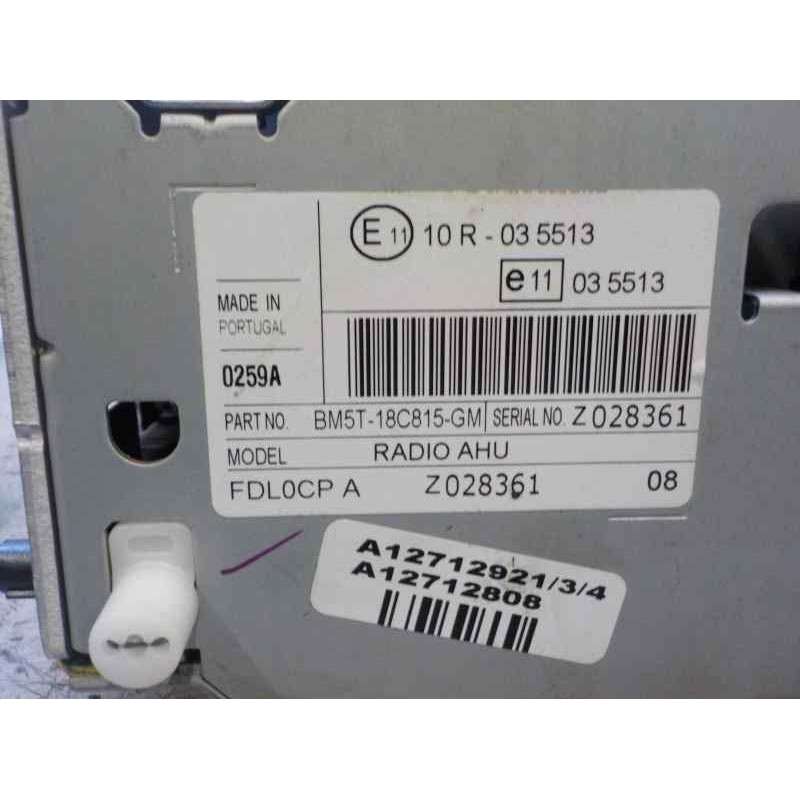 Recambio de sistema audio / radio cd para ford focus turn. (cb8) 1.6 tdci cat referencia OEM IAM   