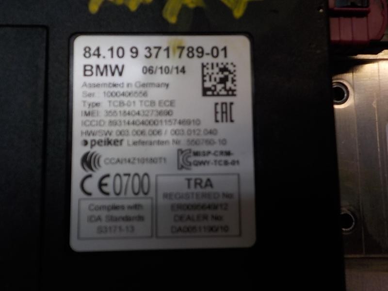 Recambio de modulo electronico para bmw serie 5 touring (f11) 520d referencia OEM IAM  84109371789 