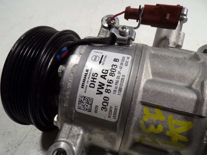 Recambio de compresor aire acondicionado para seat leon (kl1) 2.0 tdi referencia OEM IAM 3Q0816803B 3Q0816803B 