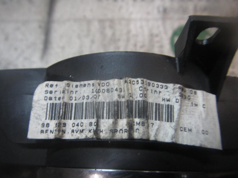 Recambio de cuadro instrumentos para peugeot 207 xs pack referencia OEM IAM 610628  