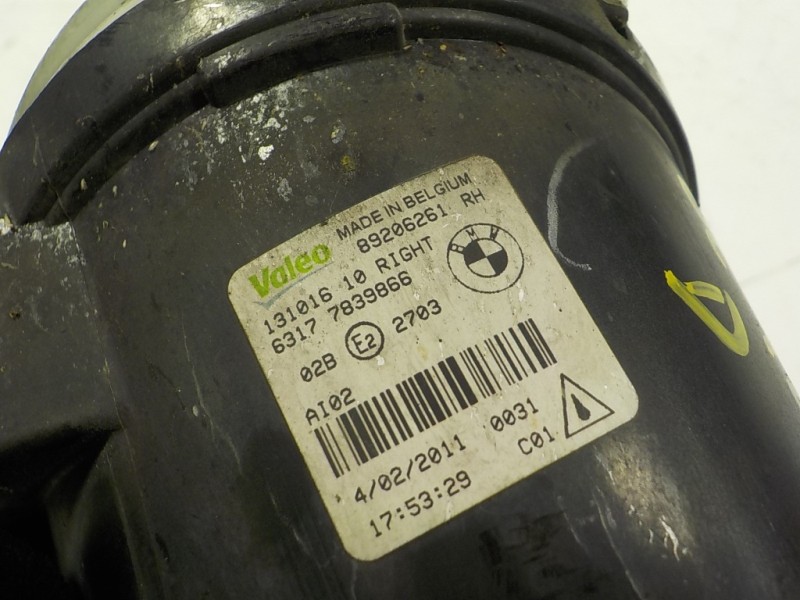 Recambio de faro antiniebla derecho para bmw serie 5 lim. (f10) 2.0 turbodiesel referencia OEM IAM 63177839866 7839866 