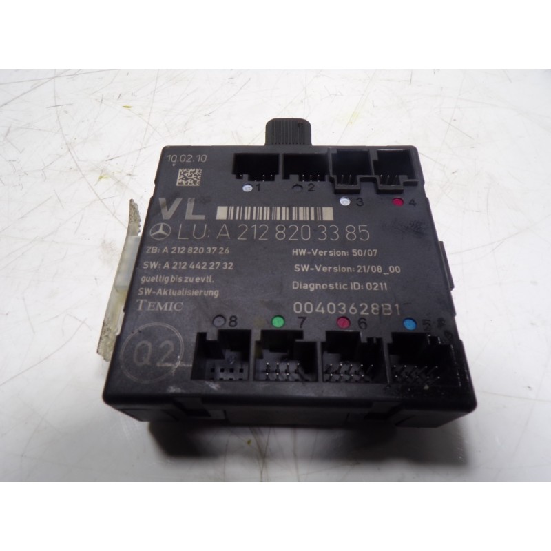 Recambio de centralita cierre para mercedes-benz clase e (w212) lim. 3.0 cdi cat referencia OEM IAM A2128203985 A2128203385 