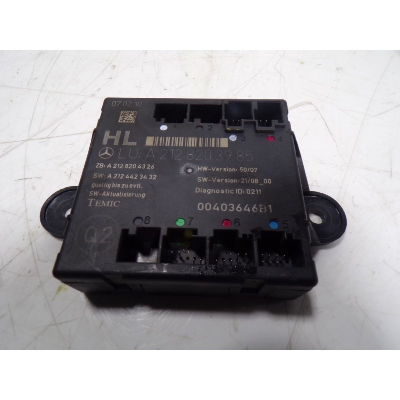 Recambio de centralita cierre para mercedes-benz clase e (w212) lim. 3.0 cdi cat referencia OEM IAM A2129004402 A2128203985 