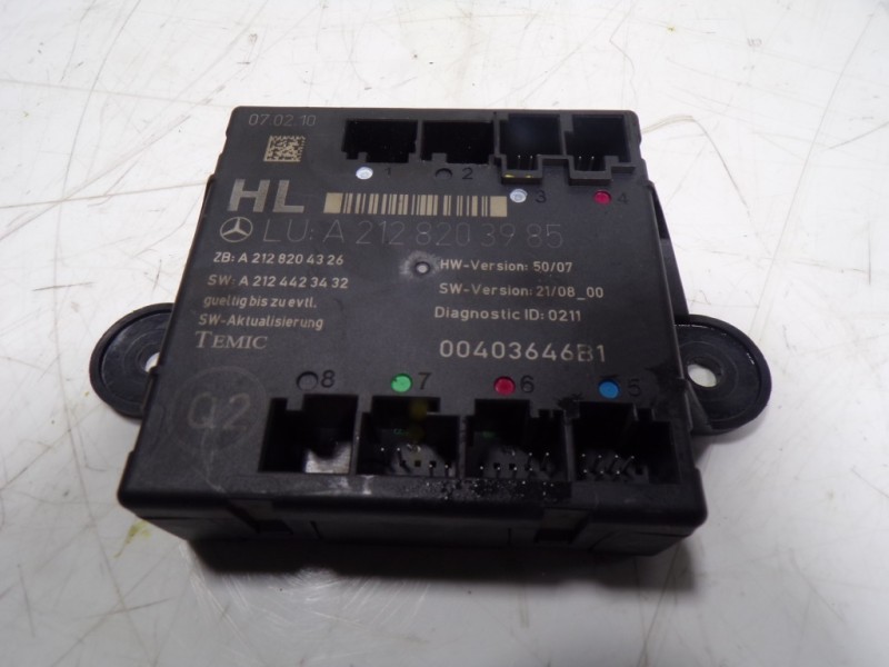 Recambio de centralita cierre para mercedes-benz clase e (w212) lim. 3.0 cdi cat referencia OEM IAM A2129004402 A2128203985 