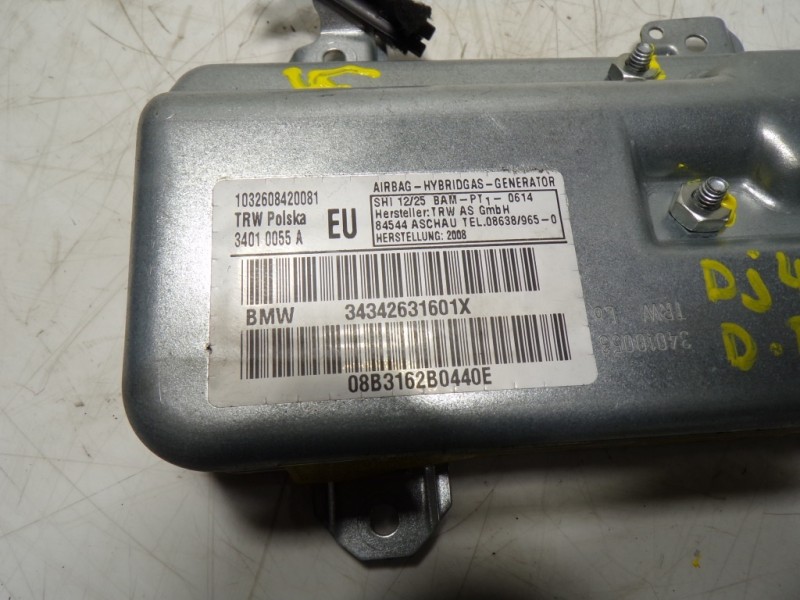Recambio de airbag lateral delantero derecho para bmw x3 (e83) xdrive 20d referencia OEM IAM 72123426316 34342631601X 