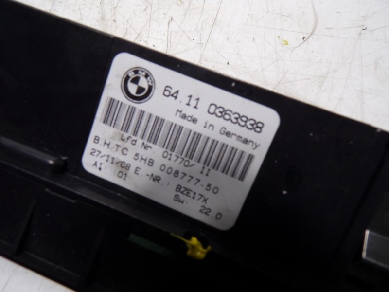 Recambio de mando climatizador para bmw x3 (e83) xdrive 20d referencia OEM IAM 64113455805 64110363938 