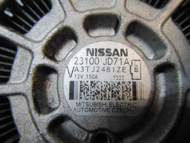 Recambio de alternador para nissan qashqai (j10) 2.0 dci turbodiesel cat referencia OEM IAM 23100JD71A 23100JD71A 