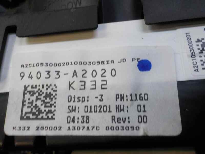 Recambio de cuadro instrumentos para kia cee´d business referencia OEM IAM 94033A2020 94033A2020 