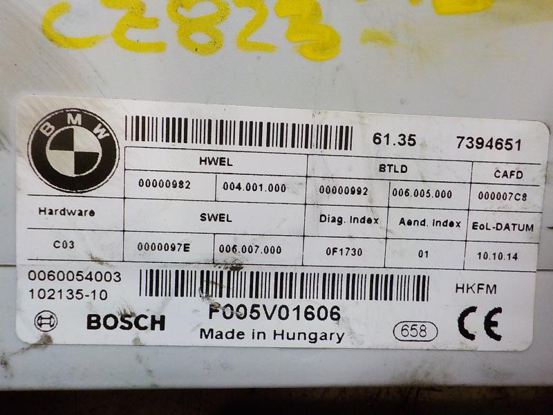 Recambio de modulo electronico para bmw serie 5 touring (f11) 520d referencia OEM IAM 61357394651 61357394651 F005V01606