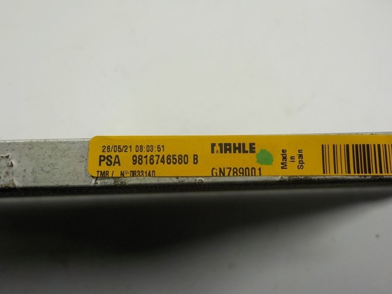 Recambio de condensador aire acondicionado para toyota proace city 1.5 dci referencia OEM IAM  9816746580B 