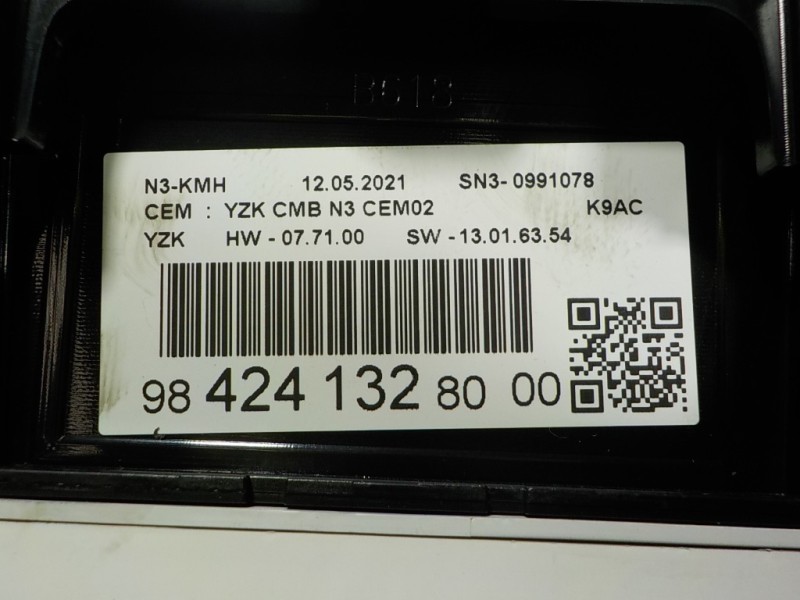 Recambio de cuadro instrumentos para toyota proace city 1.5 dci referencia OEM IAM  984241328000 