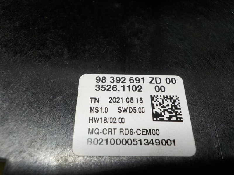 Recambio de pantalla multifuncion para toyota proace city 1.5 dci referencia OEM IAM  983658648000 