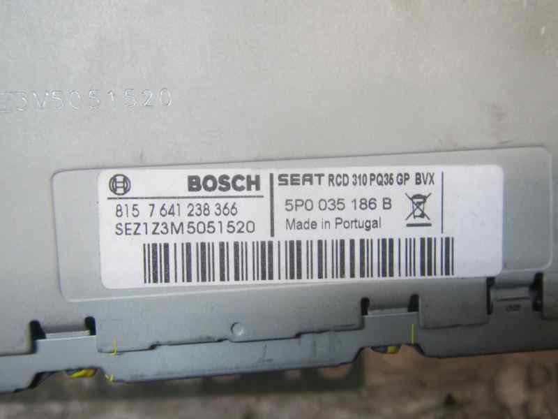 Recambio de sistema audio / radio cd para seat leon (1p1) reference copa referencia OEM IAM 5P0035186B  