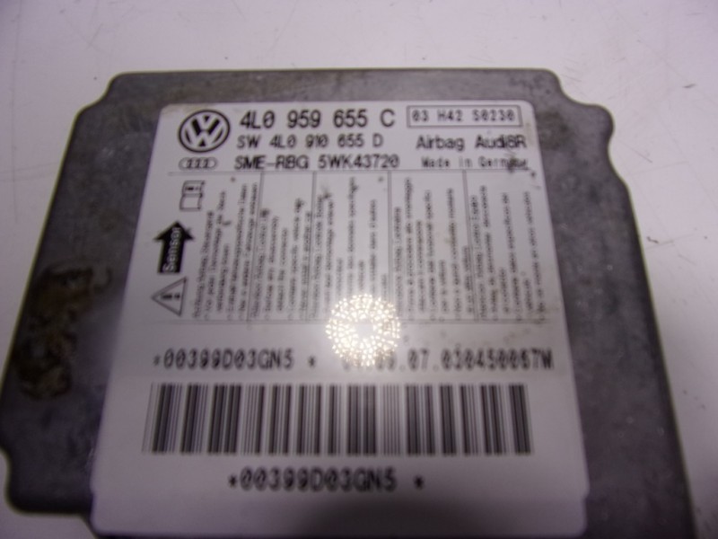 Recambio de centralita airbag para audi q7 (4l) 3.0 v6 24v tdi referencia OEM IAM 4L0910655D003 4L0959655C 