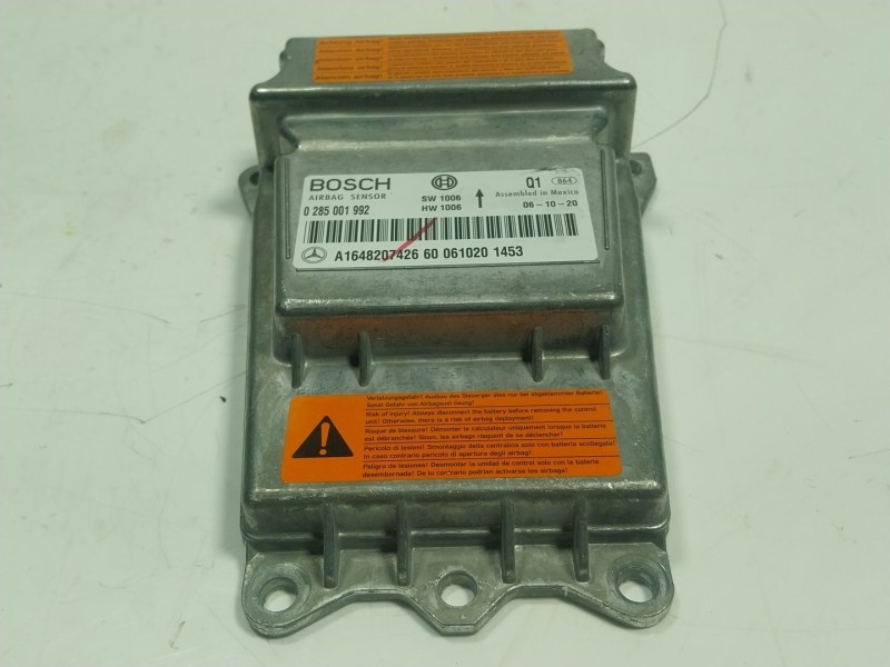 Recambio de centralita airbag para mercedes-benz clase r (w251) 3.0 cdi cat referencia OEM IAM A1648207426 A16448207426 