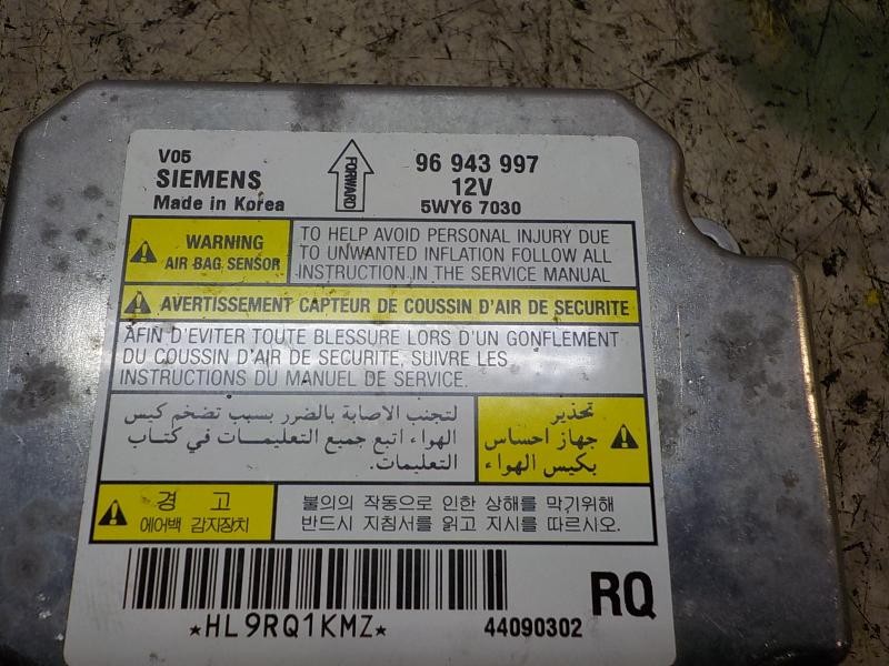 Recambio de centralita airbag para chevrolet epica 2.0 diesel cat referencia OEM IAM 96943997 96943997 