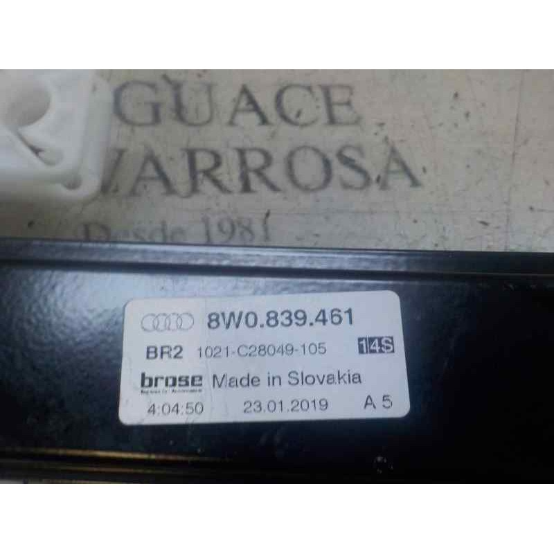 Recambio de elevalunas trasero izquierdo para audi a4 berlina (8w2) sport edition referencia OEM IAM 8W0839461 8W0839461 1021C28