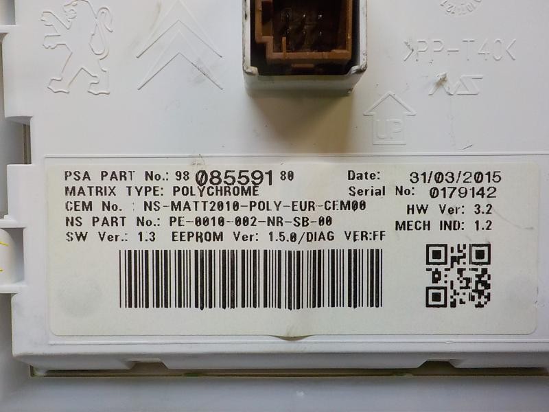 Recambio de cuadro instrumentos para peugeot 2008 (--.2013) active referencia OEM IAM 9813870580 9808559180 