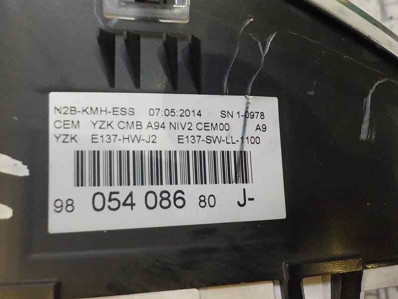 Recambio de cuadro instrumentos para peugeot 2008 (--.2013) 1.2 12v vti referencia OEM IAM 9805408680  