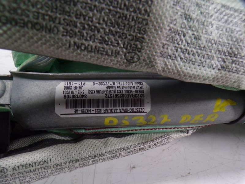 Recambio de airbag cortina delantero derecho para jaguar xf 2.7 v6 diesel cat referencia OEM IAM  8X23RAE082561572 