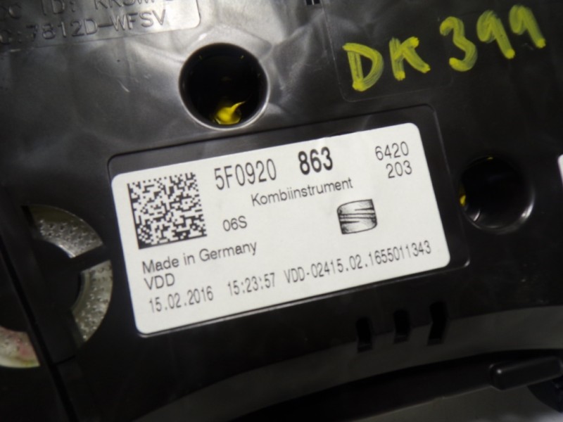 Recambio de cuadro instrumentos para seat leon st (5f8) 1.4 16v tsi referencia OEM IAM 5F0920863 5F0920863 