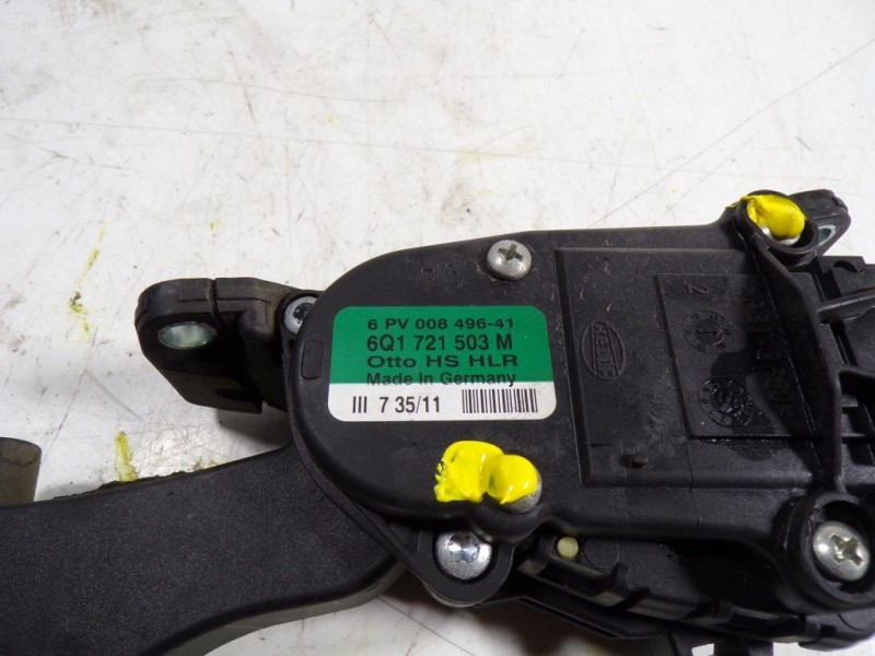 Recambio de potenciometro pedal para volkswagen polo (6r1) 1.6 tdi referencia OEM IAM 6Q1721503M 6Q1721503M 6PV00849641
