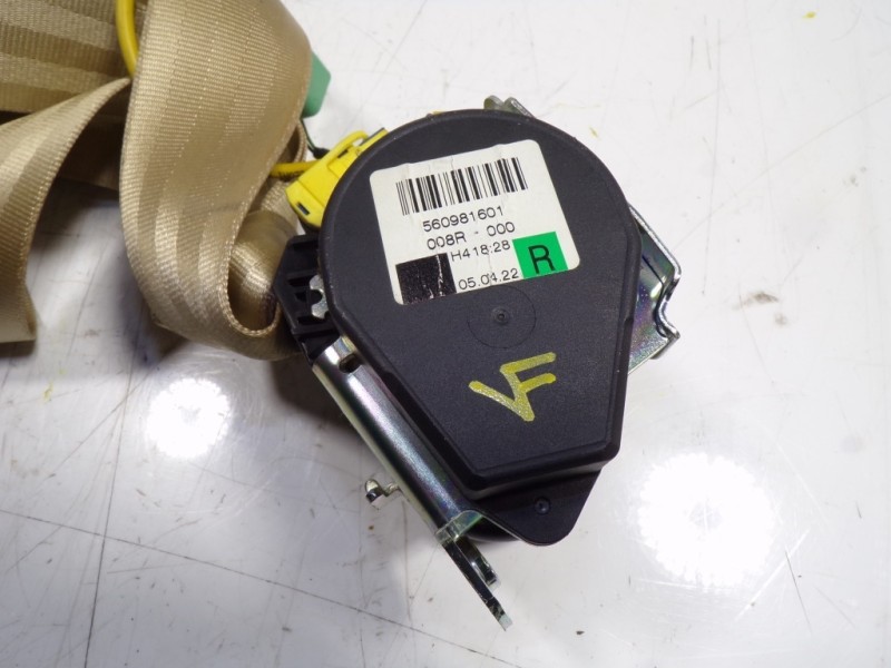 Recambio de cinturon seguridad delantero derecho para volkswagen touareg (7la) tdi r5 referencia OEM IAM 7L0857706HNWU 560981601