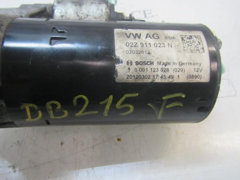 Recambio de motor arranque para seat leon (1p1) reference copa referencia OEM IAM 02Z911024K 02Z911023N 0001123028