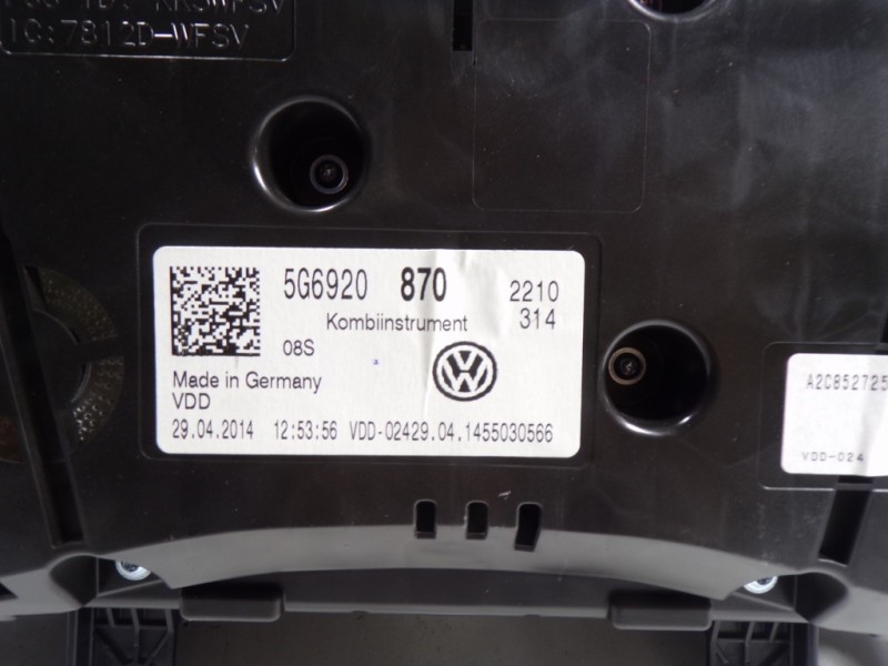 Recambio de cuadro instrumentos para volkswagen golf vii lim. 2.0 tsi referencia OEM IAM 5G6920870 5G6920870 