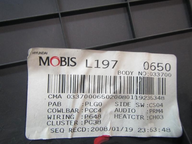 Recambio de guantera para hyundai i10 classic referencia OEM IAM 845100X000GA 033700 