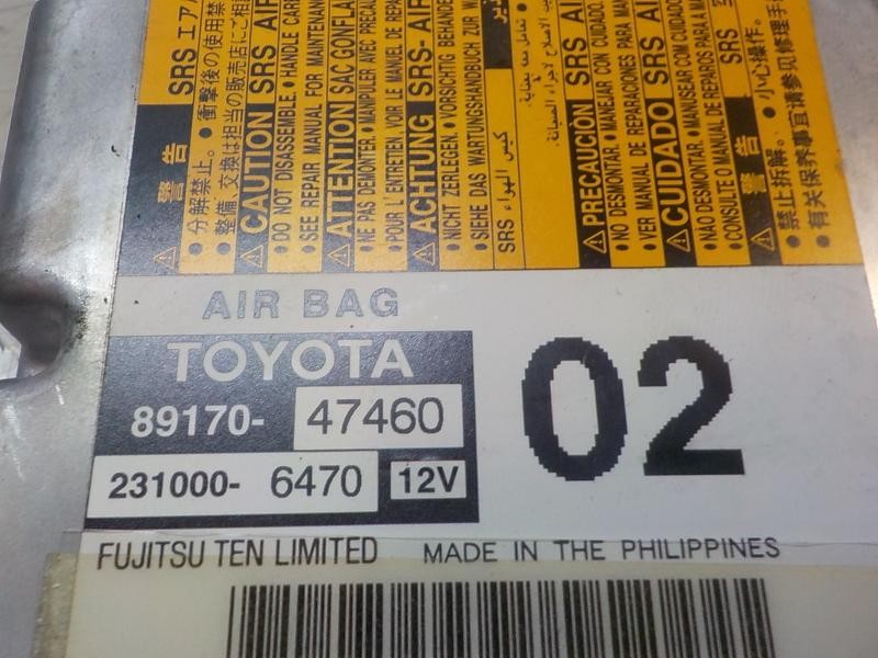 Recambio de centralita airbag para toyota prius (nhw30) 1.8 16v cat (híbrido) referencia OEM IAM 8917047460 8917047460 