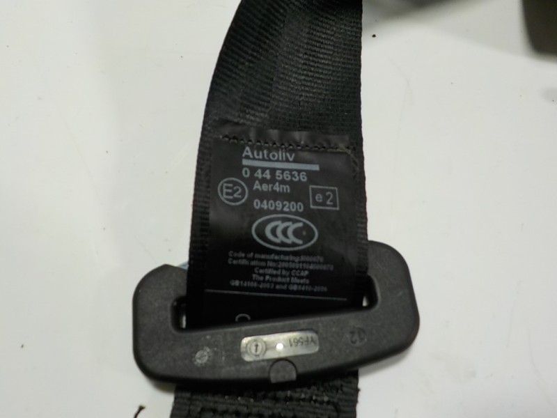 Recambio de cinturon seguridad trasero izquierdo para peugeot rcz 1.6 16v turbo referencia OEM IAM 8975VE 0445636 